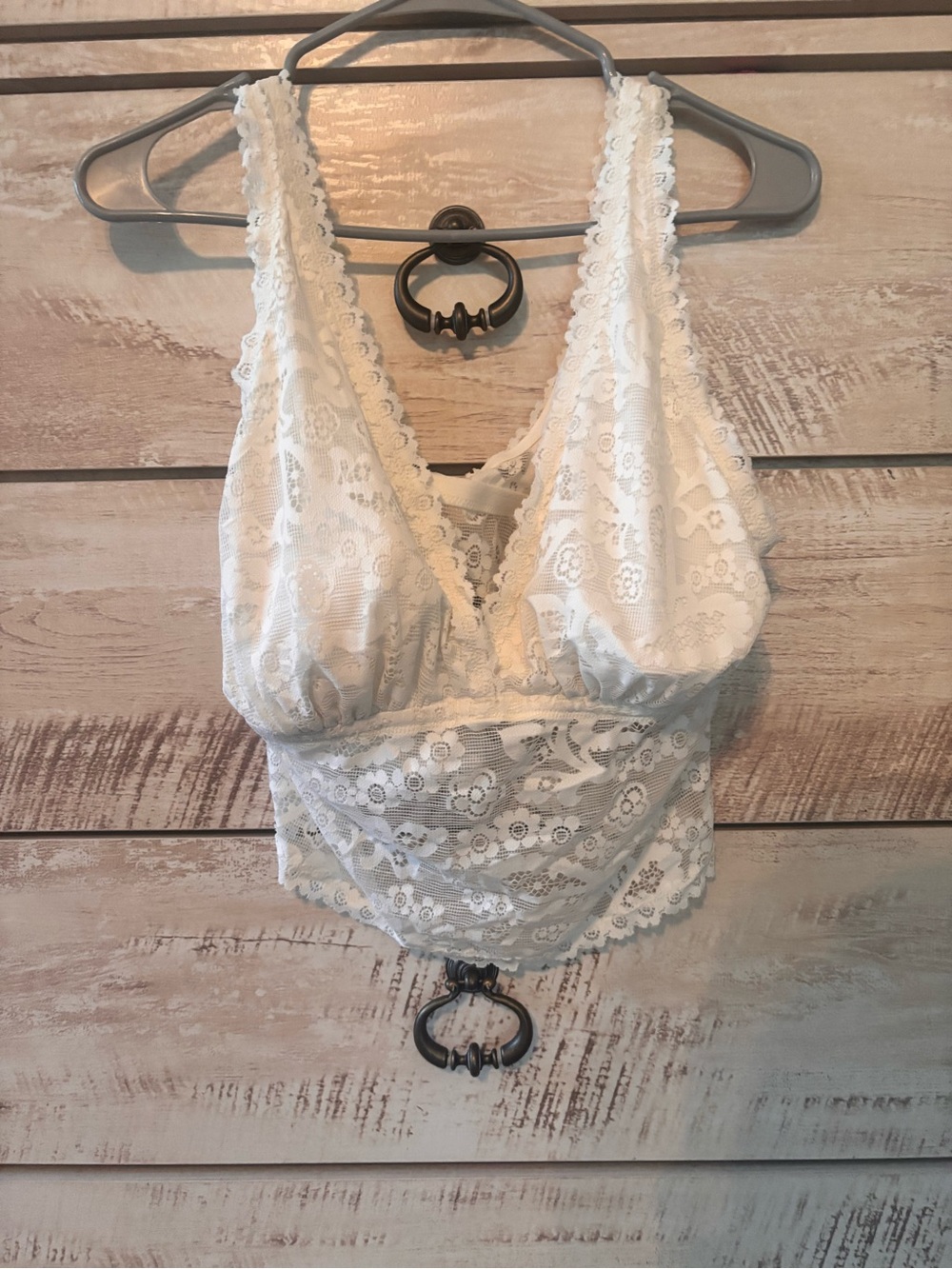 Aerie Ivory Lace Bralette Top